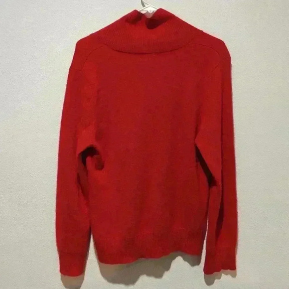 Cashmere Sweater Charter Club XL V-Neck Red Soft Like New - Picture 3 of 7